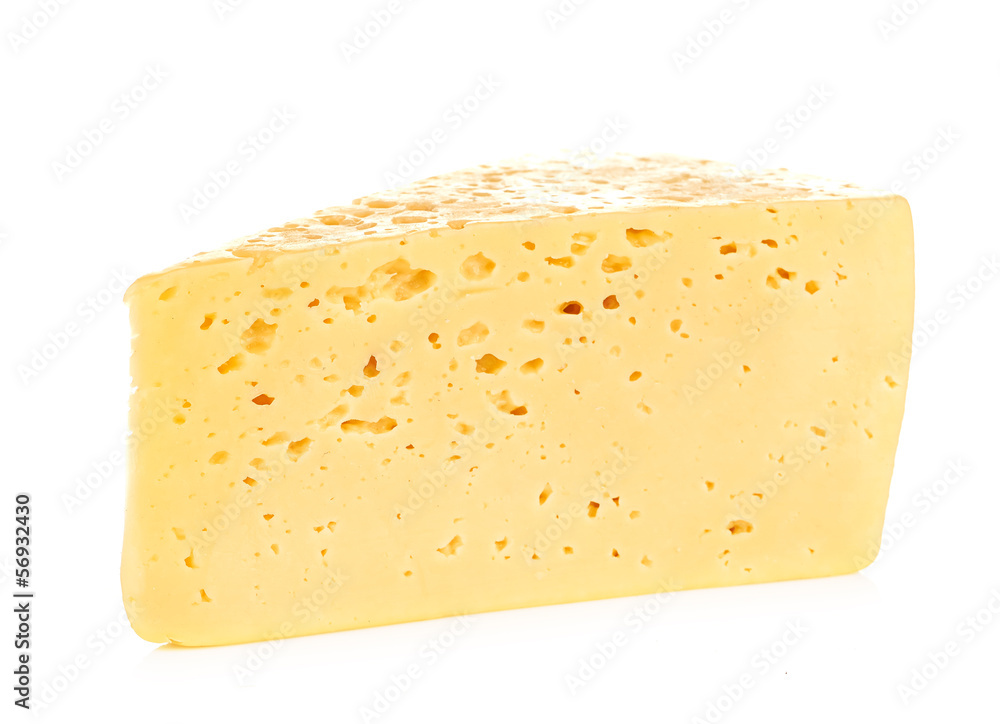 piece of cheese isolated on white piece of cheese isolated on white