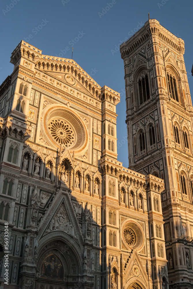 Basilica of Santa Maria in Florence with Giotto's bell tower
