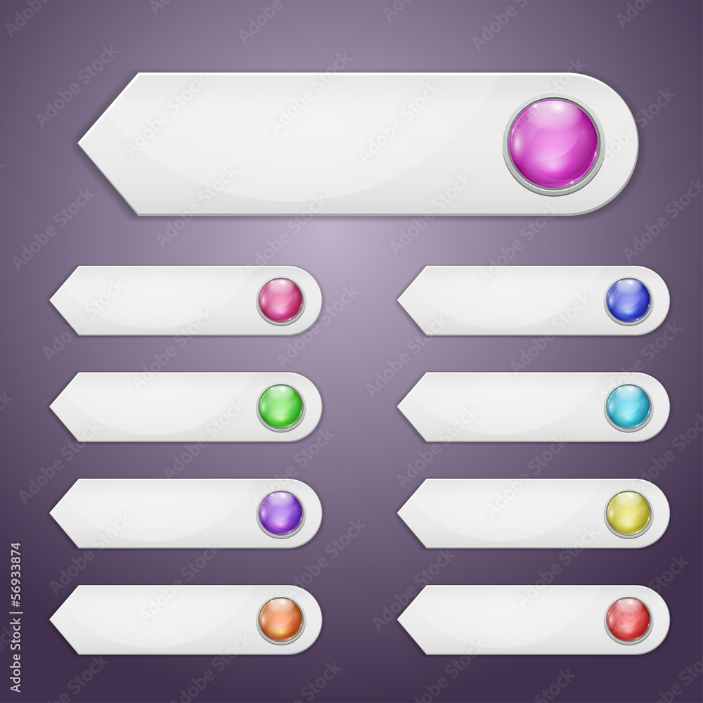 Obraz premium Set of bookmarks
