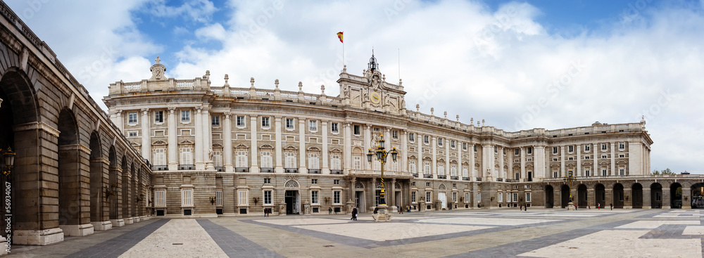 Panorama of Royal Palace. Madrid