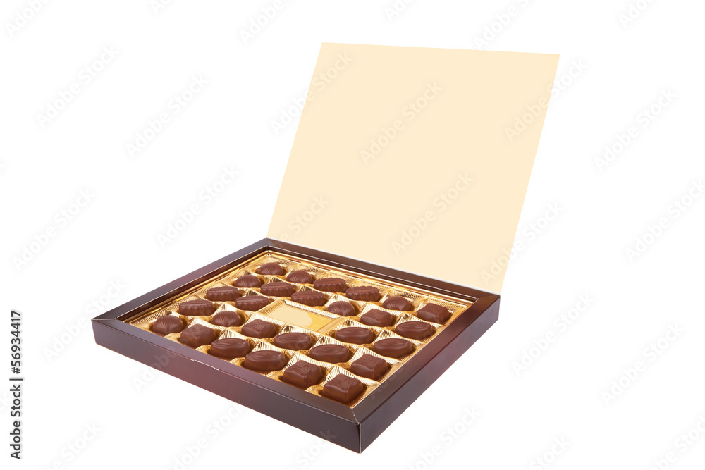 Box with chocolates