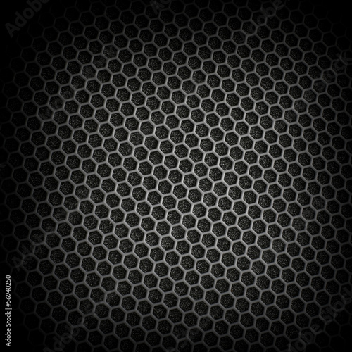 Black iron speaker grid texture. Industrial background