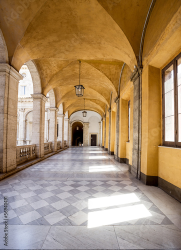 Принти на полотні cloister of Santa Maria della Pace. Rome. Italy.