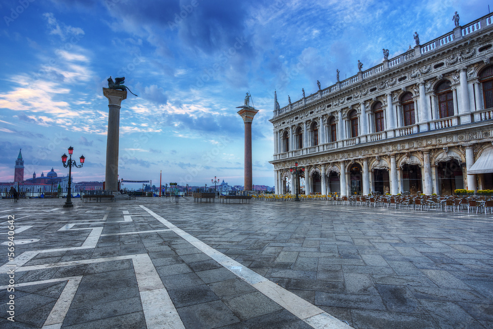 San Marco square in the morning. Venice. Italy.