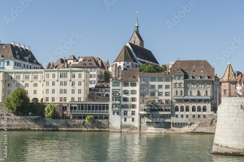 Basel, Altstadt, Martinskirche, Rhein, Rheinbrücke, Schweiz
