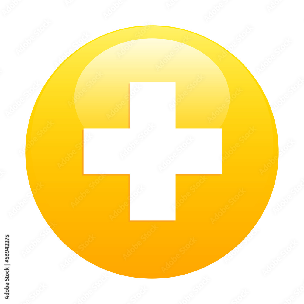 Obraz premium bouton internet health orange