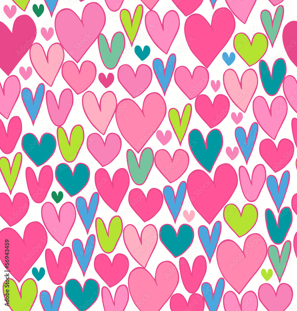 Endless bright abstract love pattern Endless bright abstract love pattern