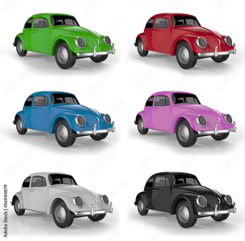 Fototapeta premium multi-colored cars