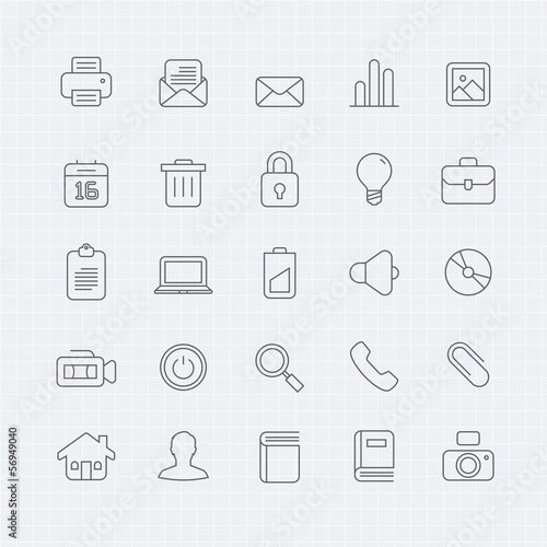 Generic vector thin line symbol icon