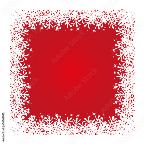 Merry Christmas background with snowflakes