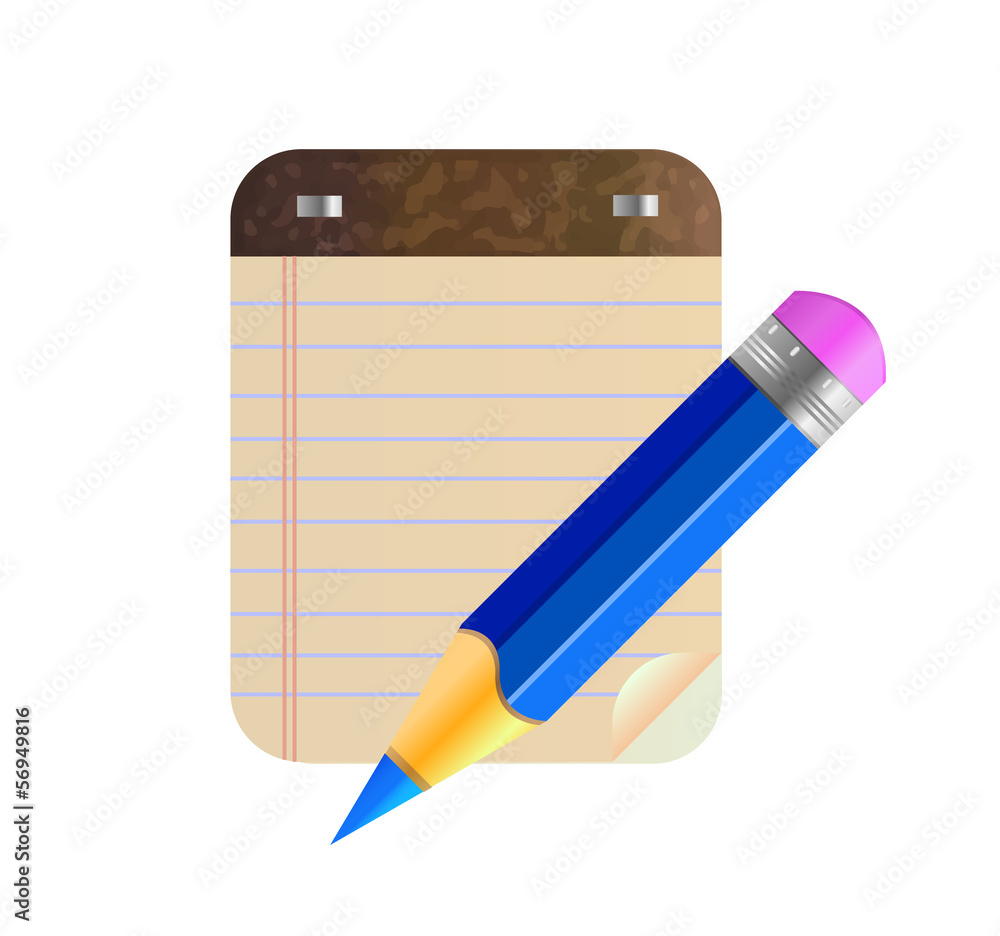 Vector blue pencil Vector blue pencil