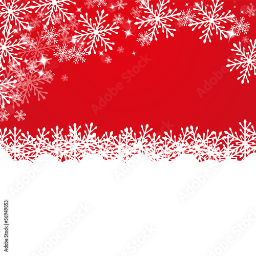 Merry Christmas background with snowflakes
