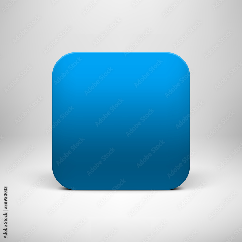 Technology Blue Blank App Icon Template Technology Blue Blank App Icon Template