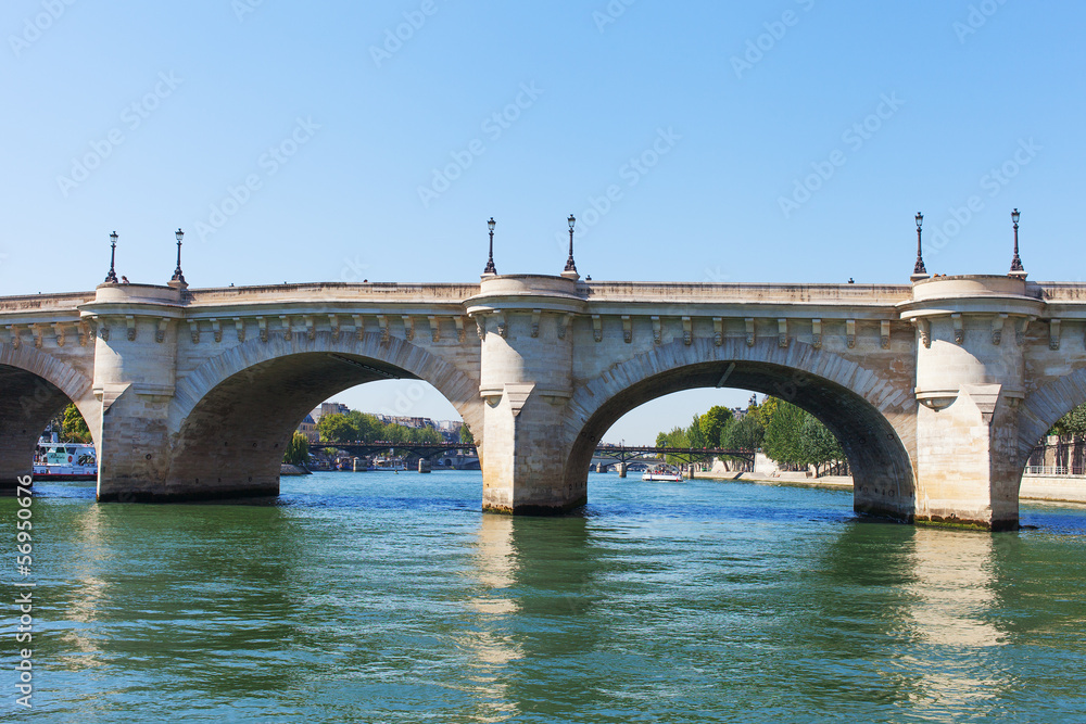 Bridges over Seine river, Paris.