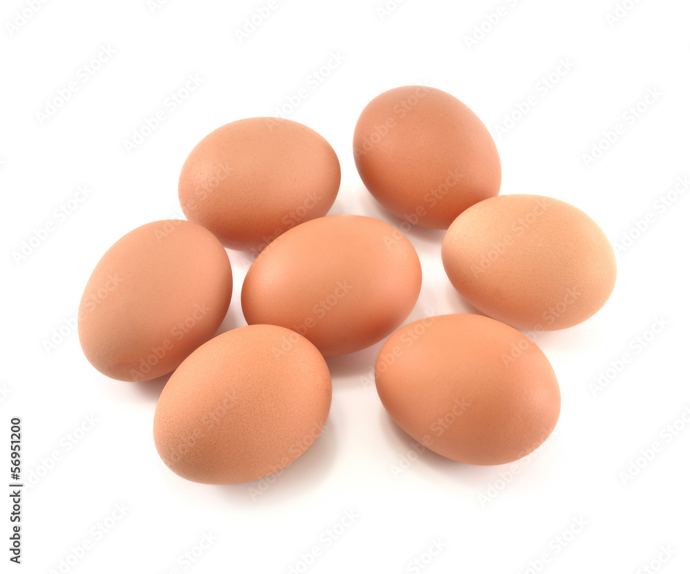 Eggs isolated on white background Eggs isolated on white background