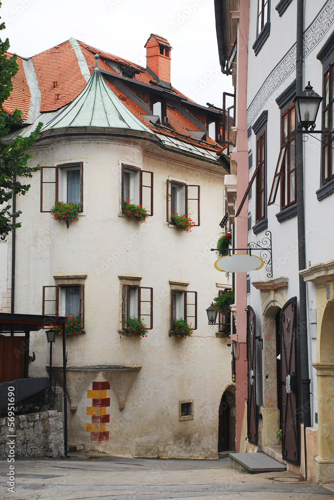 Historic Street in Skofja Loka
