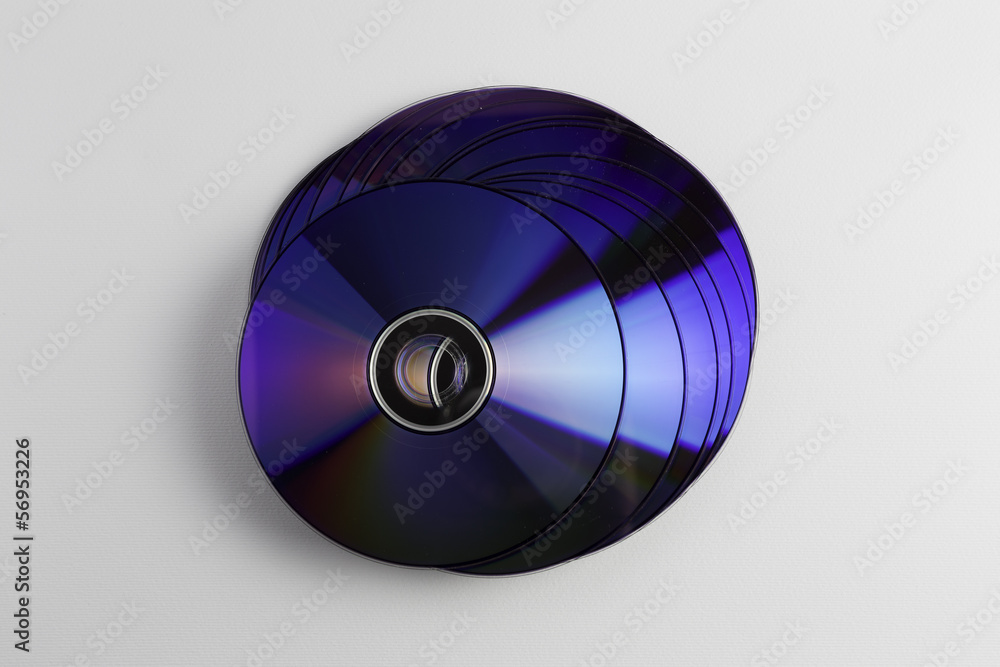 Isolated CD on white background Isolated CD on white background