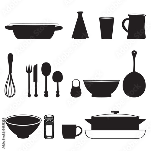 Seamless Pattern With Kitchen Utensils