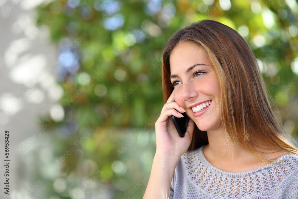 Beautiful and elegant woman on the mobile phone Beautiful and elegant woman on the mobile phone