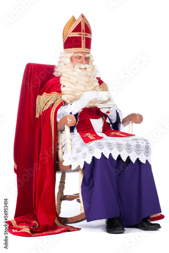 Sinterklaas on his chair