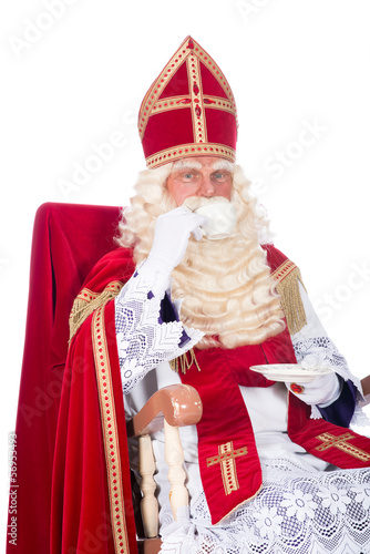 Sinterklaas on his chair