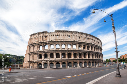Roman Coliseum architecture landmark. Rome, Italy