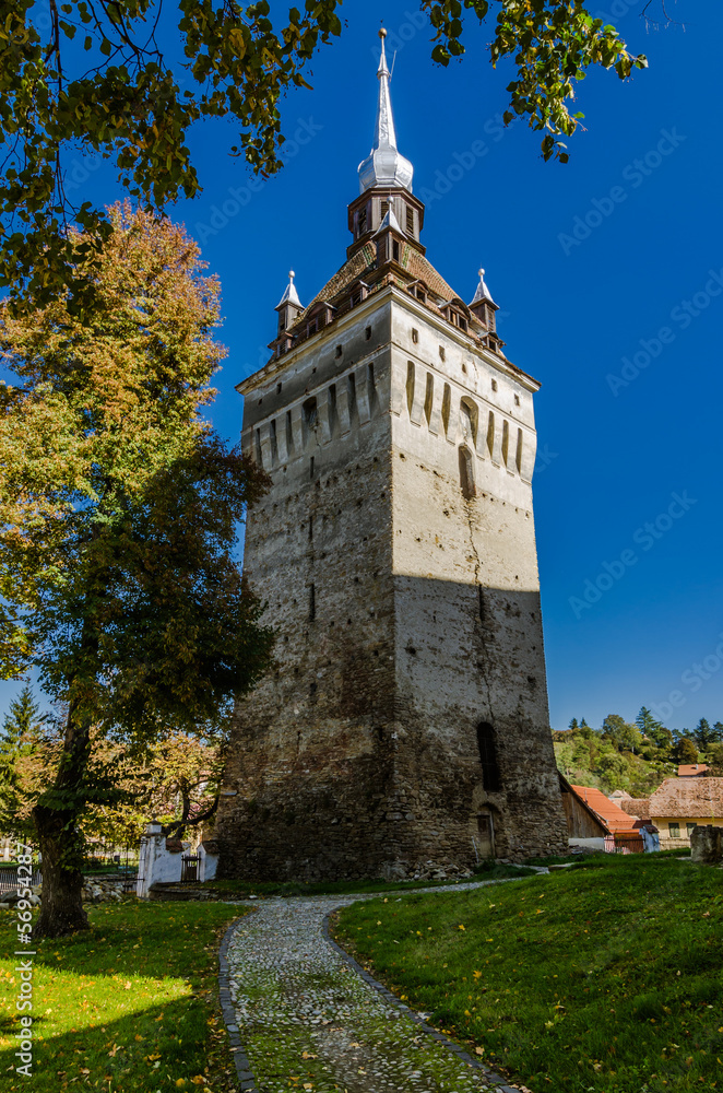 Tower of Saschiz, architecture in Transylvania