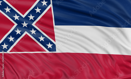 3D Mississippi Flag