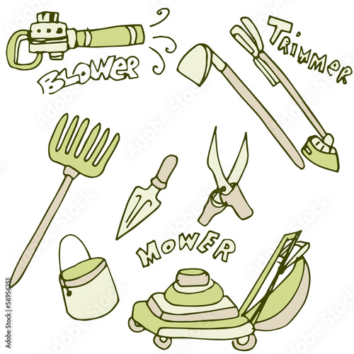 Gardening Tools Icon Set