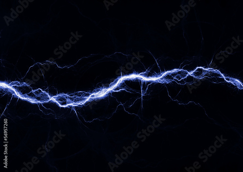 Fotografie, Obraz Blue fantasy lightning