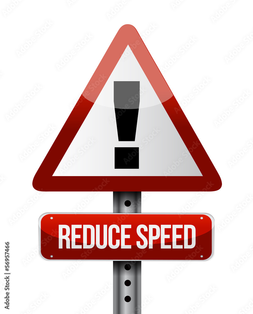 reduce speed road sign illustration design reduce speed road sign illustration design