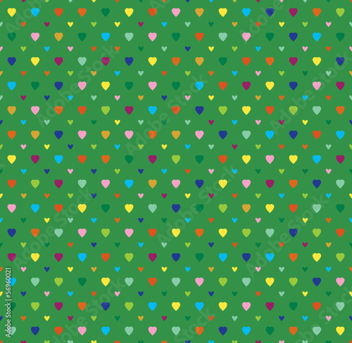 Vector seamless background of hearts