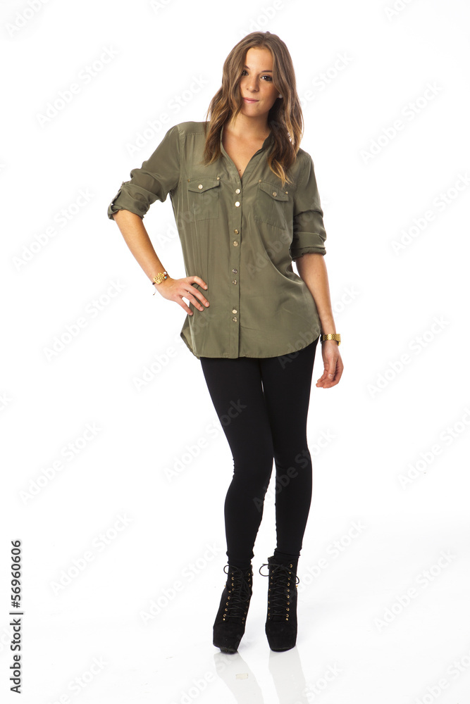 young real woman with funny expression young real woman with funny expression