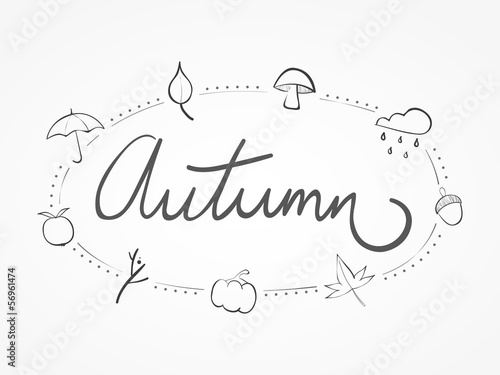 Autumn lettering