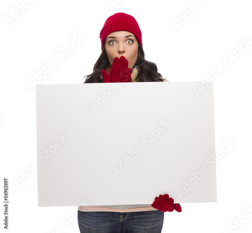Stunned Girl Wearing Winter...