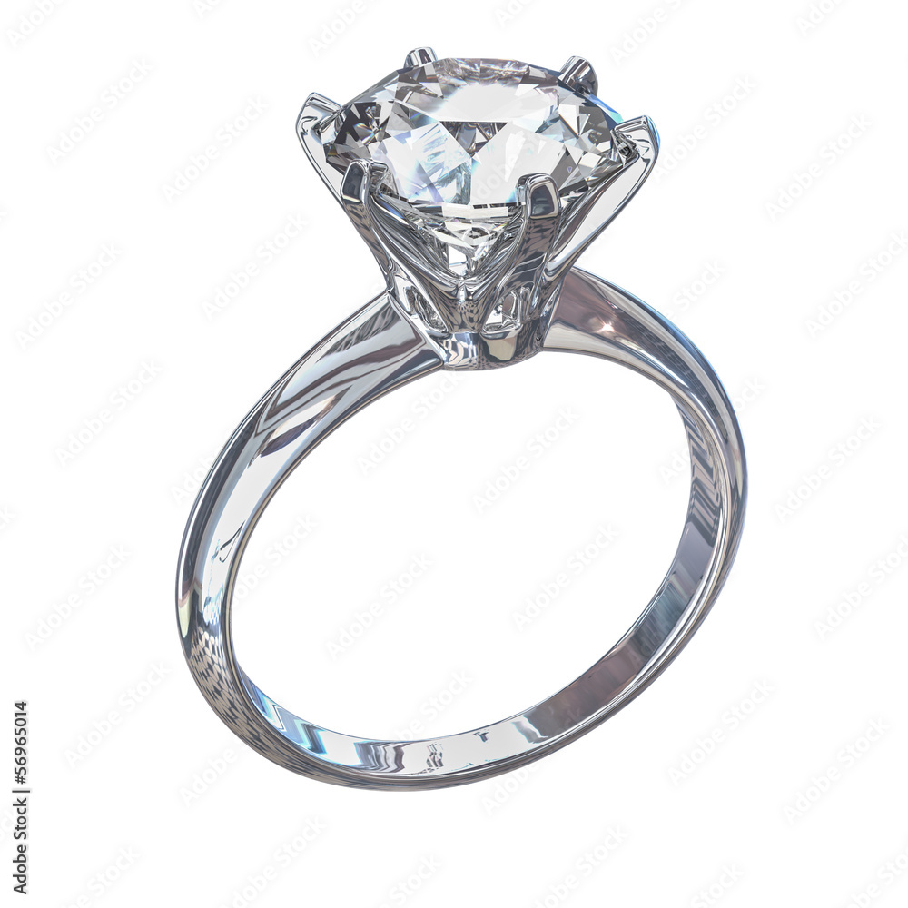Isolated Diamond Ring Illustration Isolated Diamond Ring Illustration