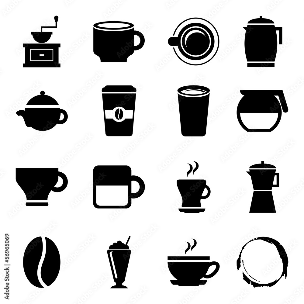coffee icons coffee icons