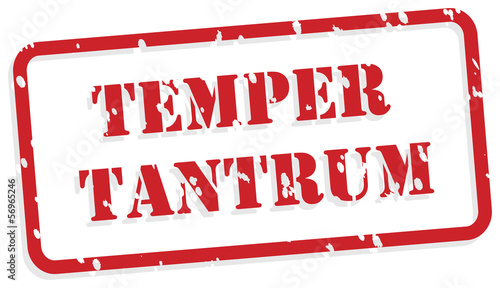 Temper Tantrum Rubber Stamp
