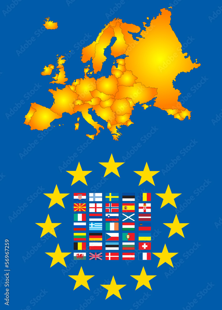 Obraz premium Europe map