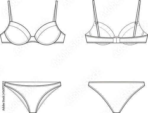 Vector illustration of women's underwear