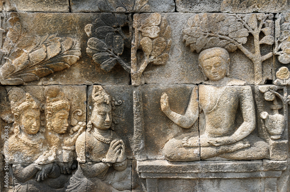 Borobudur Buddhist temple, Indonesia Borobudur Buddhist temple, Indonesia