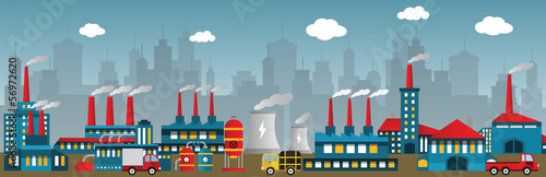 Factory in the city