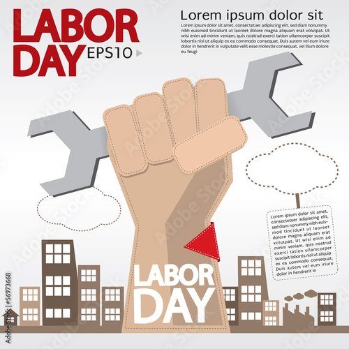 Labor Day Illustration Concept Vector.EPS10