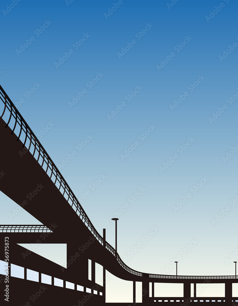 Fototapeta premium 夕方のハイウェイ