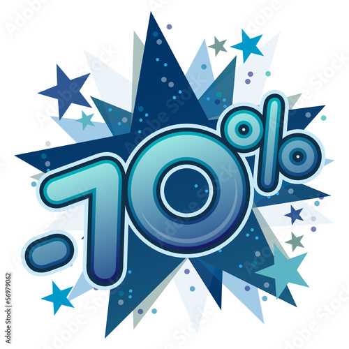 70%, réduction, solde, remise, ristourne, commerce, vente