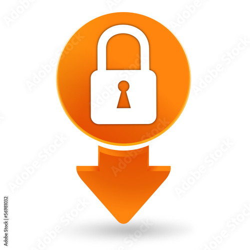 cadenas sur signet orange
