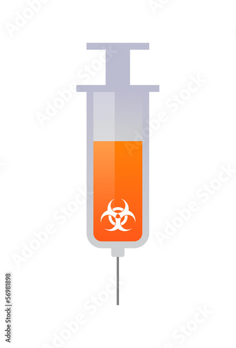 Syringe with icon