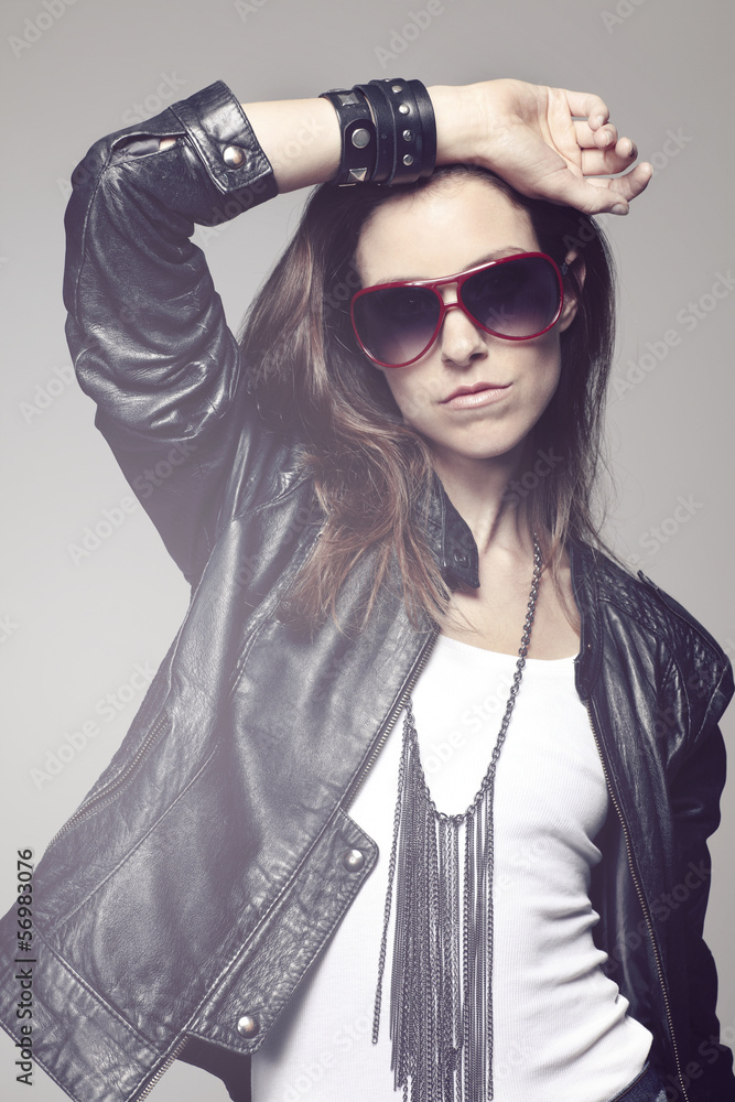 Portrait of a rock chick Portrait of a rock chick