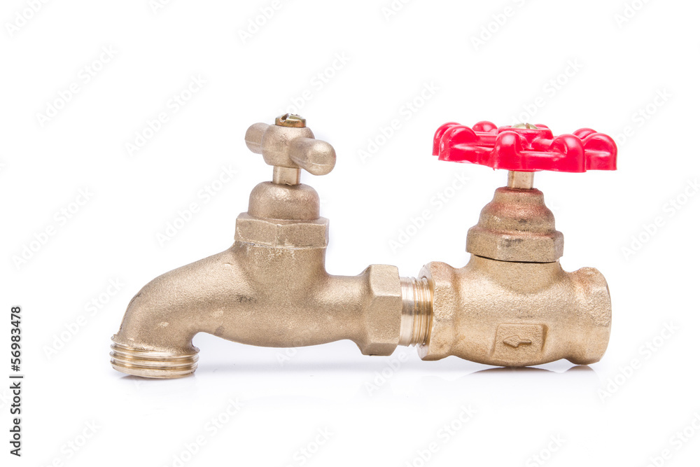 Brass Technical faucet with a shut-off valve concept Brass Technical faucet with a shut-off valve concept