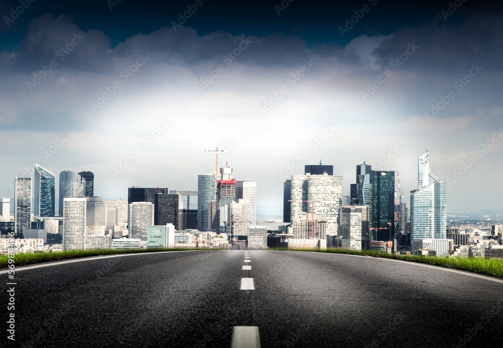 Obraz premium strada per Parigi